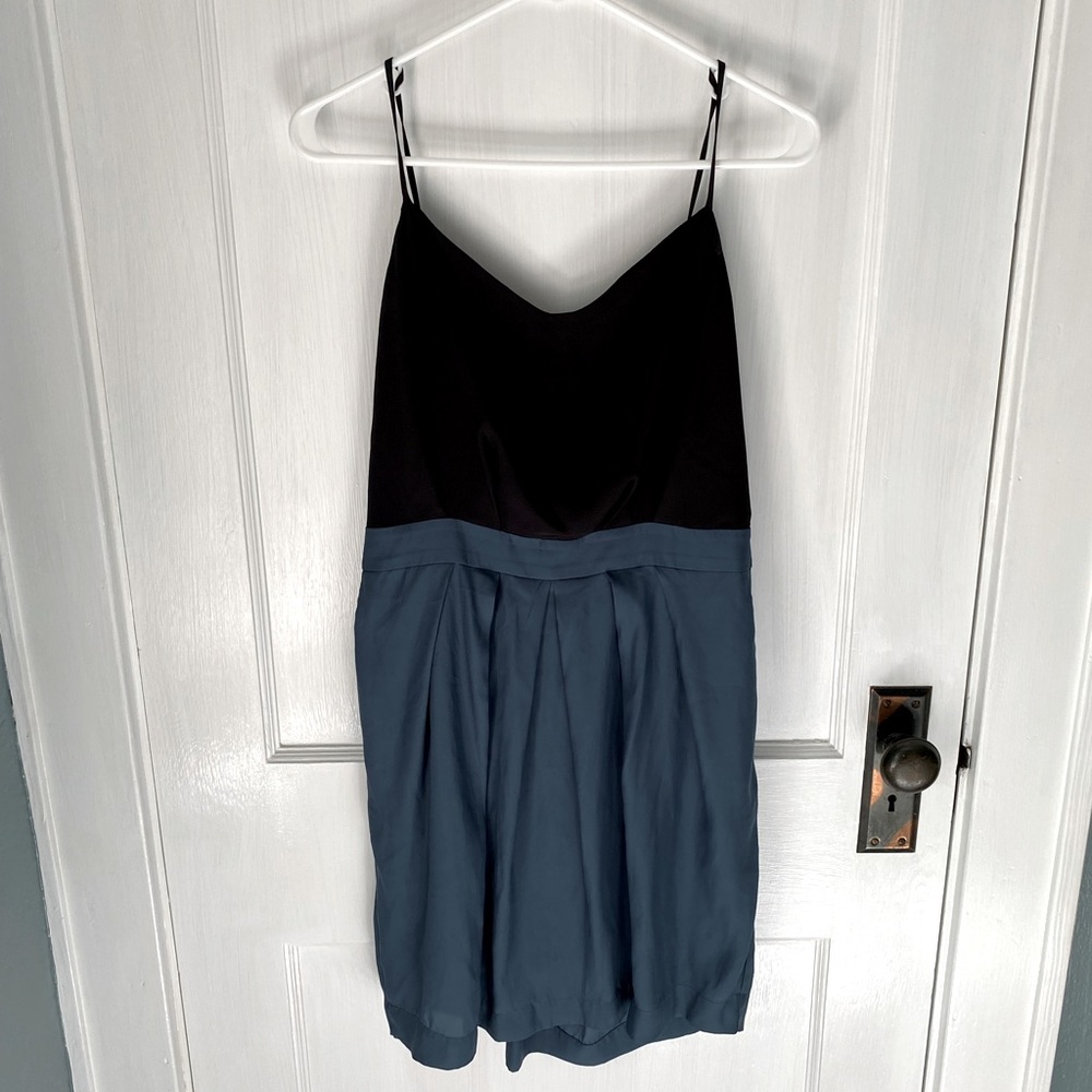 Black and blue cute dress